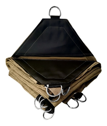 Imagen 1 de 10 de Malla Sombra 90% Raschel Beige De 3mx9m Reforzada