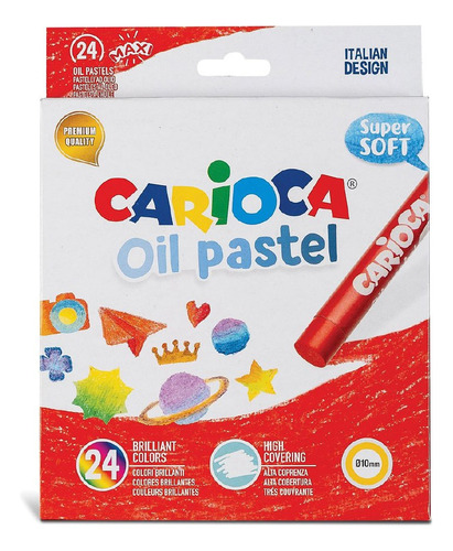 Pastel Al Oleo Set X 24 Carioca 