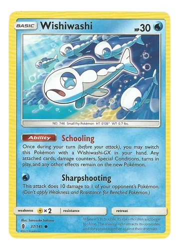 Wishiwashi 37-145 Ingles Carta Pokemon Tcg Sheldortoys