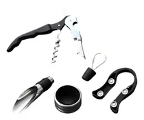 Comprar Abridor De Vinho Kit 5 Peças Saca Rolha Abridor Anti Gota 
