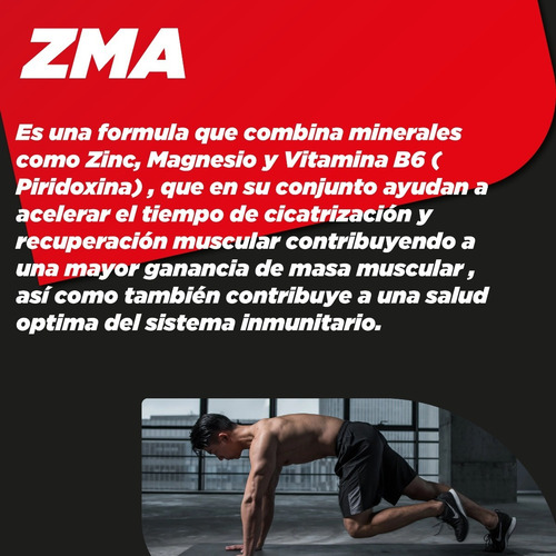 Imagen 7 de 10 de Zma Platinum Testrol Zma+boron+bioperine 90 Capsulas