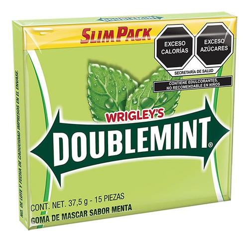 Goma Doublemint Menta 15´s 37.5g