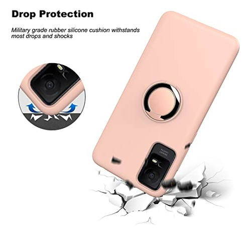 Funda Para Tcl Ion X Ion V 2023 Rosa 6.0puLG Silicon