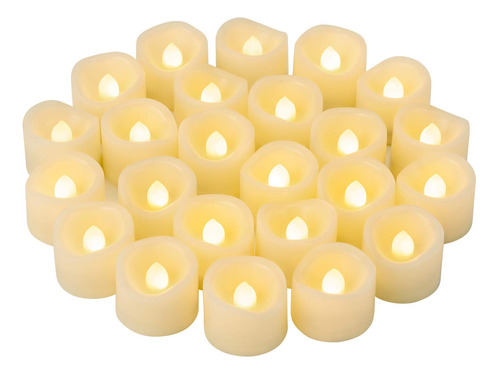 Candle Idea 24 Luces Led Sin Llama Parpadeantes, Velas Votiv