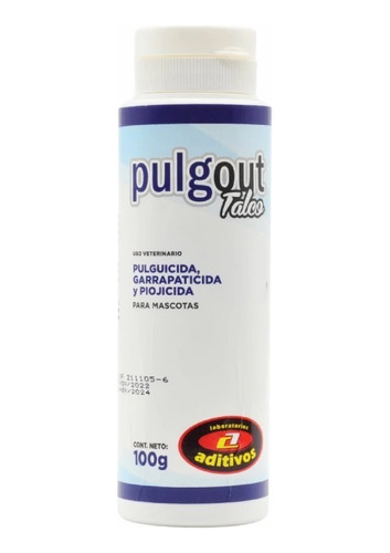 Pulgout Talco 100 G Veterinaria Mérida