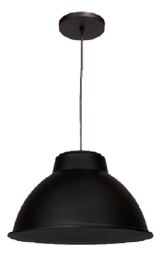 Lámpara Techo Luminario Colgante Acero Interior Negro Maxxi