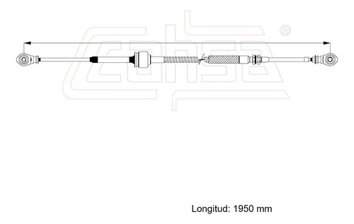 Cable Transversal Vels Para Mastretta Mrt 2.0l Dohc 2012
