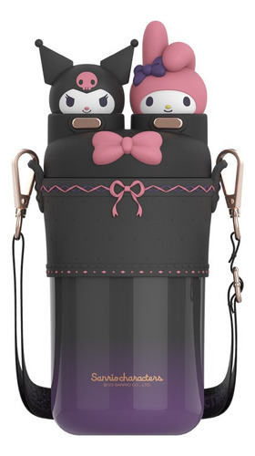 Termo De Acero Inoxidable Kuromi & My Melody 550ml Original