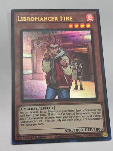 Ultra Rara Yugioh Libromancer Fire