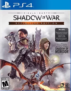 Middle Earth Shadow Of War Definitive Edition Ps4