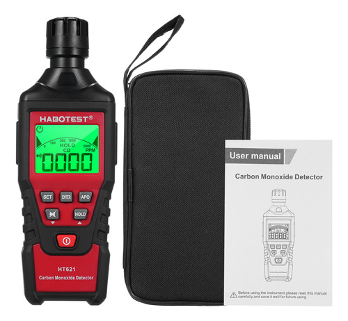 Detector Portátil De Monóxido De Carbono Gas Alarm Co Ht621