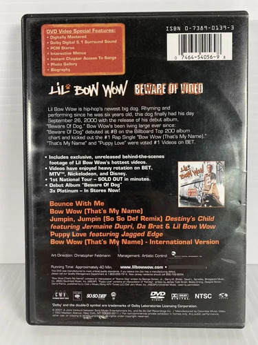 Lil Bow Wow - Beware Of Video - Dvd