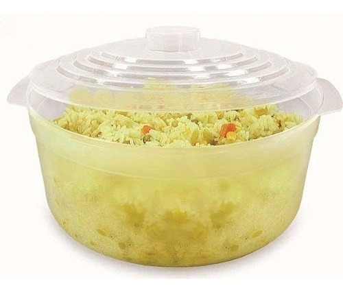 Kit 5 Panela De Arroz Para Micro-ondas 2,5 Litros Sortidas