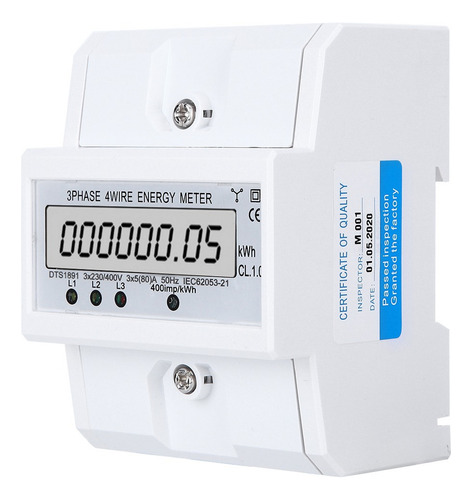 Medidor De Energía, Pantalla Digital Lcd Trifásica De 4 Hilo
