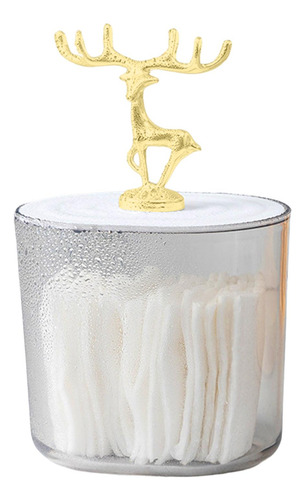 Soporte De Almohadilla De Algodón Cosmético De 2 Piezas