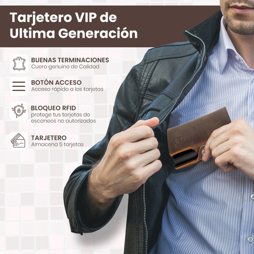 Billetera Tarjetero Bloqueo Rfid Anti Clonación - Amsterdam