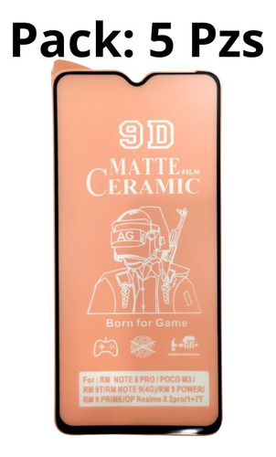 Protector Pantalla Ceramica Mate Redmi Note 8 Pro Tienda