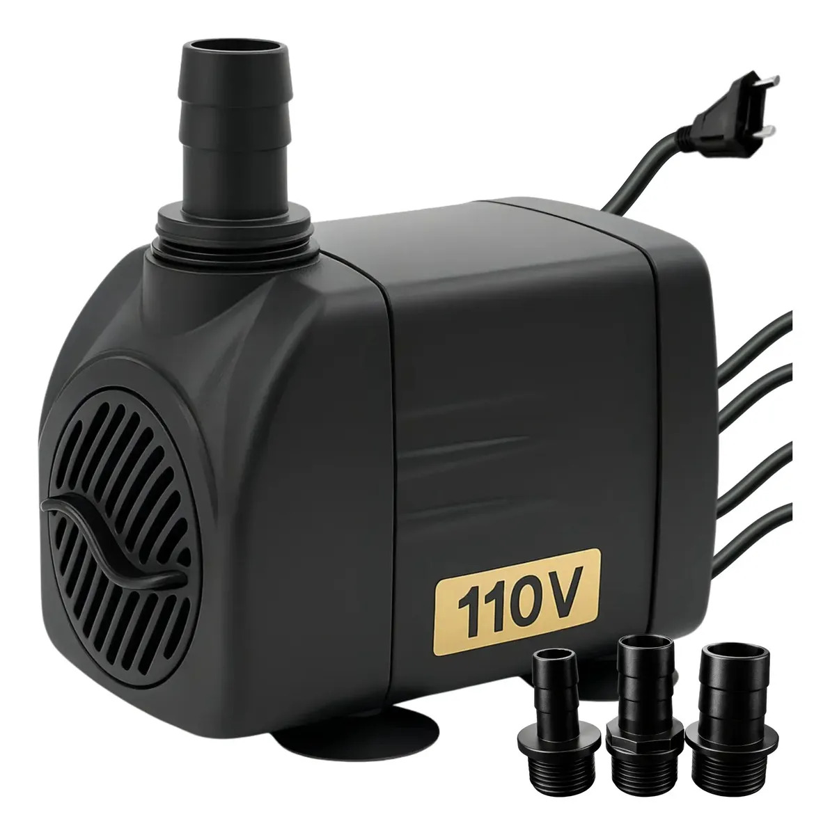 Bomba Submersa 2000l/h 2m Lagos Recalque Fontes Aquários Cascata Chafariz Motor Água Doce Salgada Marinho Fonte Hidroponia Aquaponia