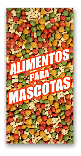 Pendón Publicitario Colgante Alimento Para Mascotas