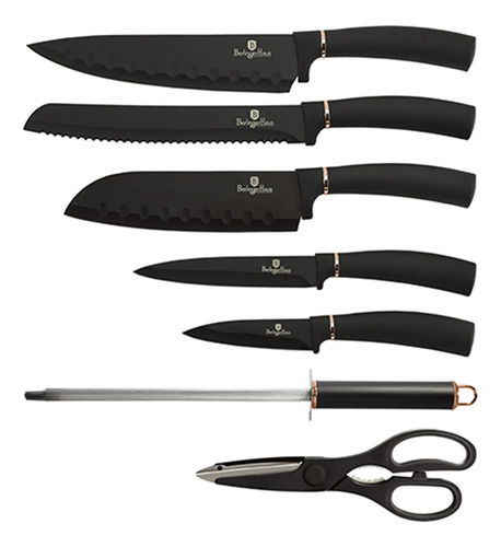 Set De Cuchillos 8 Pzs Berlinger Haus Rose Gold Inoxidable