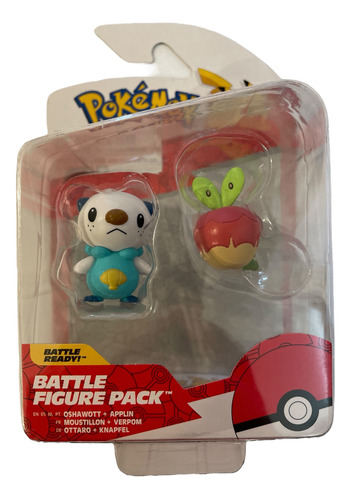 Oshawott Y Applin Pokemon Battle Figure Pack Ashowat Jazware