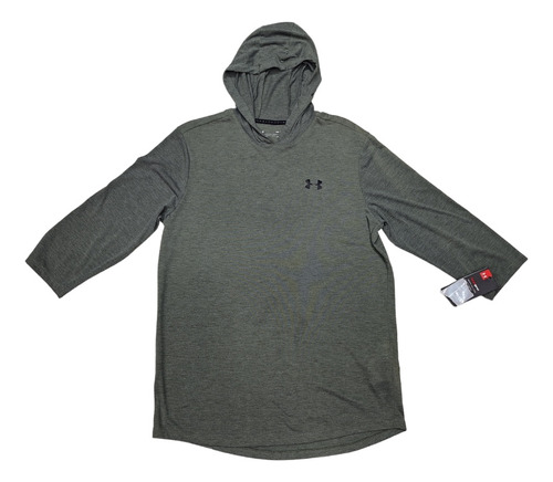 Playera Under Armour C/gorro Manga 3/4 Threadborne M-mediana