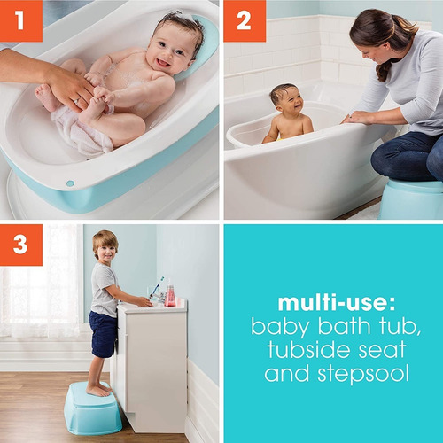 Imagen 3 de 10 de Bañera Tina Para Bebé Summer Infant Right Height Con Soporte