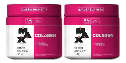 Combo 2und Colageno Max 120g Em Pó - Não Contém Glúten