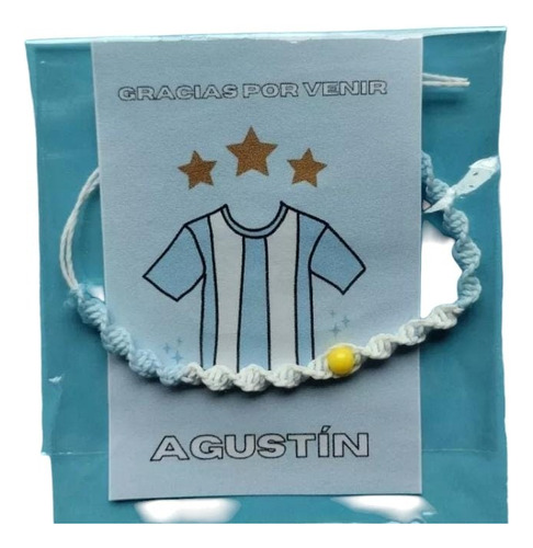 Souvenir Cumpleaños Pulseras De Argentina. Pack 37