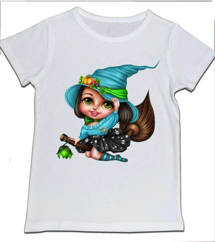 Camiseta Niña Brujita Escoba