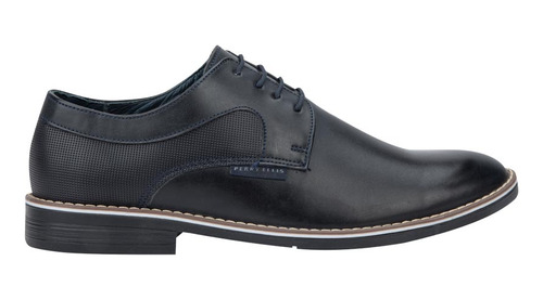 Zapato Casual Derby Perry Ellis 7291 Negro Para Hombre