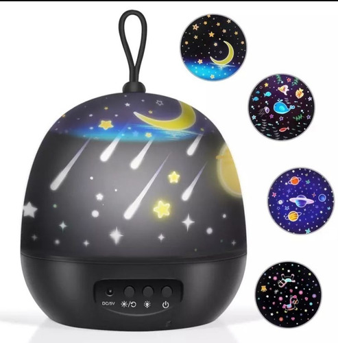 Lampara Veladora Proyector Led Infantil Estrellas Planetas