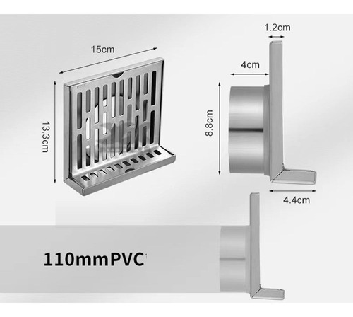 Drenaje De Pared En Ángulo Recto, 50 Pvc, Desagüe Lateral En