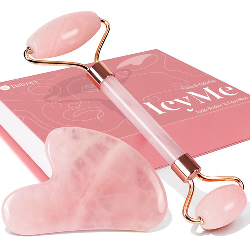 Baimei Jade Roller Y Gua Sha Juego De Tablas, Herramienta D.