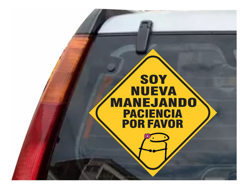 Aviso Letrero Sticker Adhesivo Aprendiz A Bordo Carro X 2und