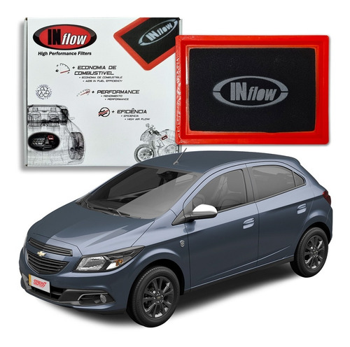 Filtro Ar Esportivo Inbox Chevrolet Onix 1.0 2015 Inflow