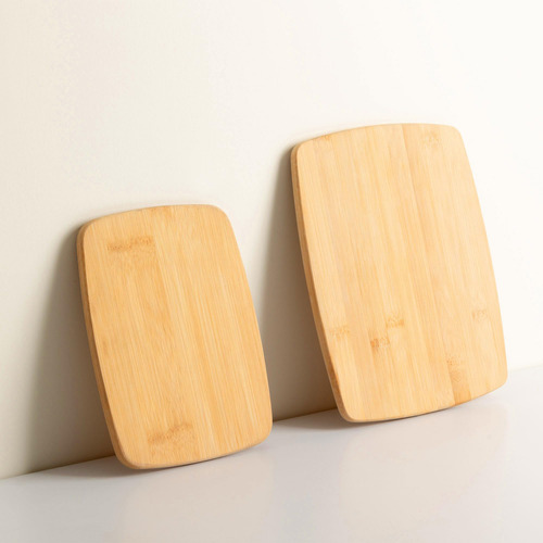 Tábuas De Cortar Bambu Essenciais 2 Peças