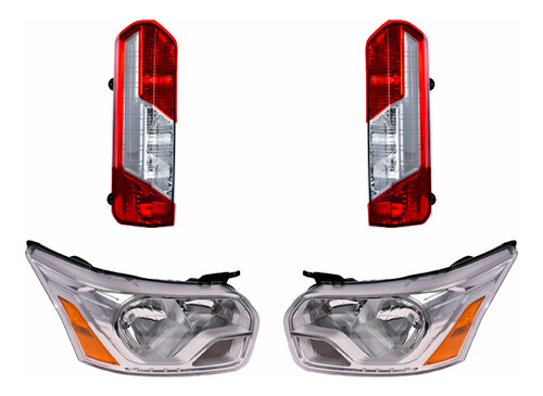 Calaveras S/foco + Faros Ford Transit 2015/2016 Depo