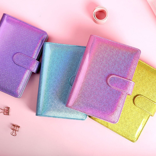 Carpeta De Cuaderno Con Tapa De Diario Recargable, 6 Anillas