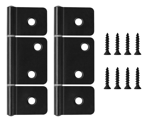 Bisagras Plegables Para Puertas De Gabinete En Negro (2 Unid