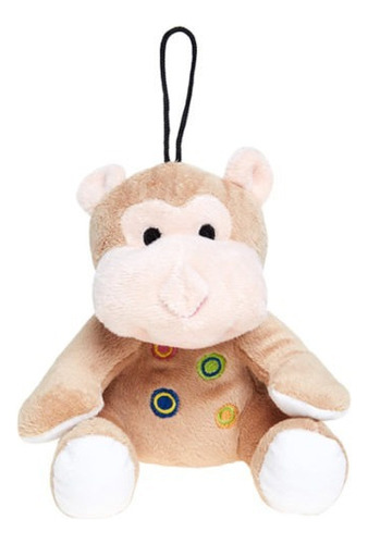 Brinquedo Pelucia Com Apito Modelo Elefante Home Pet Cor Marrom-claro Desenho Macaco