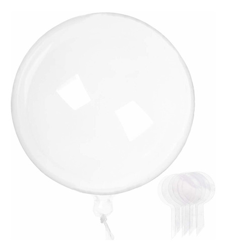 20 Globos Transparentes Bobo De 24 Pulgadas  Globos Red...