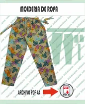 Comprar Molderia Patrones Imprimible Pdf Tamaño Real Pdf A4 