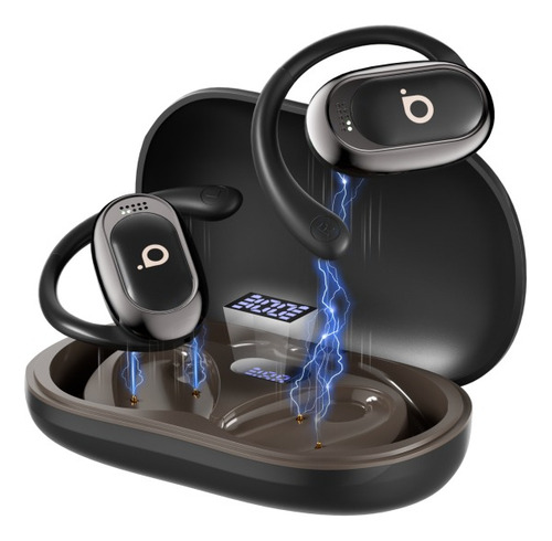 Fone De Ouvido Sem Fio Bluetooth Ows Microfone C/display Led