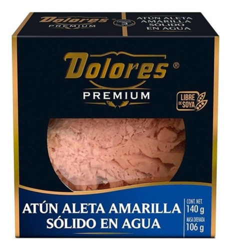 Atún Dolores Premium Lomo Solido En Agua 140g