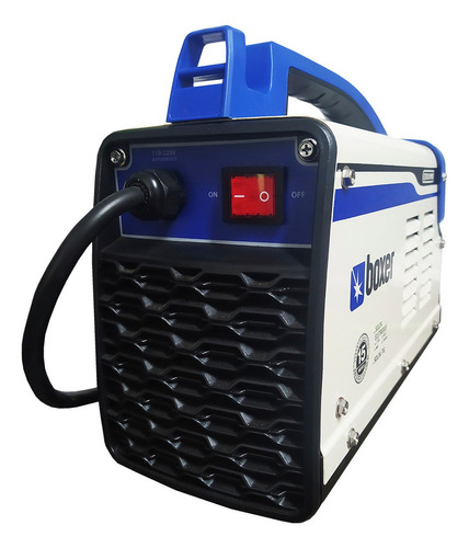 Máquina de solda inverter Boxer Touch 150 BV branca e azul 110V/220V