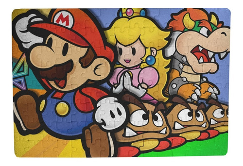 Rompecabezas Mario Bros Y Amigos A4 A Granel Sublimado