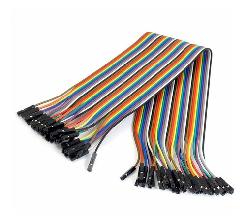 Cabo Wire Jumper Fêmea X Fêmea 20 Cm 40pcs