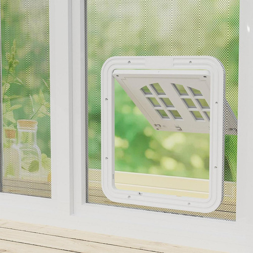 Puerta Mosquitera Para Gatos Con Solapa De Apertura,