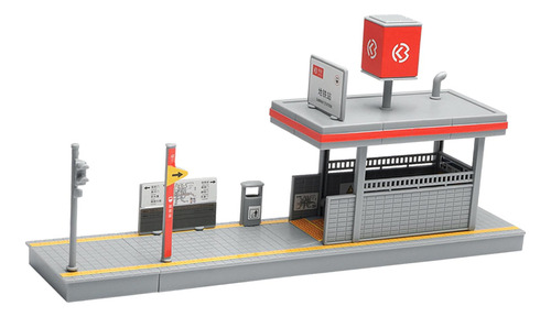 Modelo De Estación De Metro Diy 1/64, Accesorio De Escena